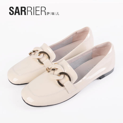 萨瑞儿新品亮面软牛皮乐福鞋	267754 商品图3