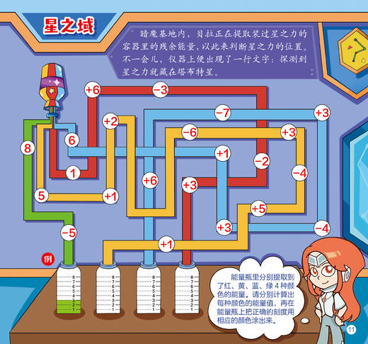 开心超人边读边玩思维游戏书2·星星球大营救   4岁以上适读 商品图1