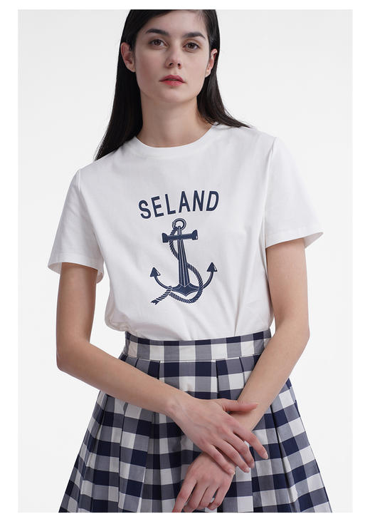 三石一澜女装棉T恤SG21301062 商品图2
