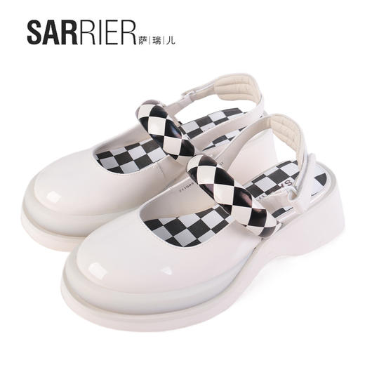 萨瑞儿新品亮面切尔西后空鞋	211603 商品图1