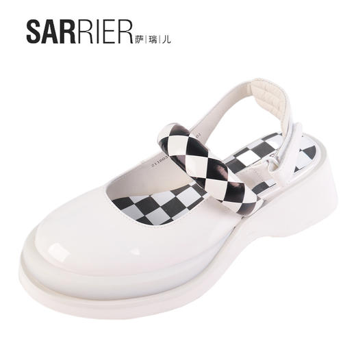 萨瑞儿新品亮面切尔西后空鞋	211603 商品图0