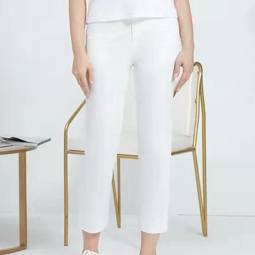 3楼茗白色9分裤 商品图0