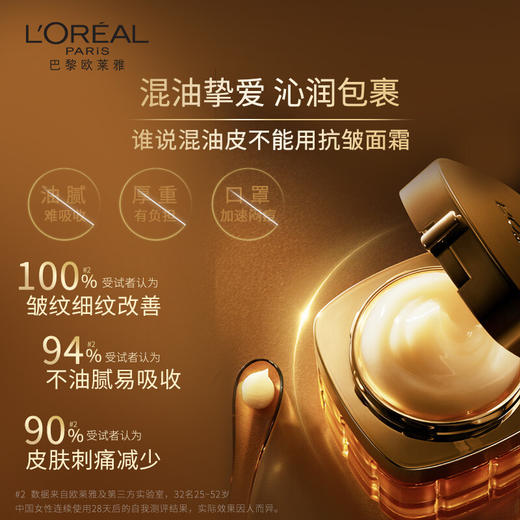 【特惠】欧莱雅（LOREAL）金致臻颜花蜜奢养轻盈面霜60g小蜜罐轻盈版玻色因紧致淡纹补水保湿 商品图4