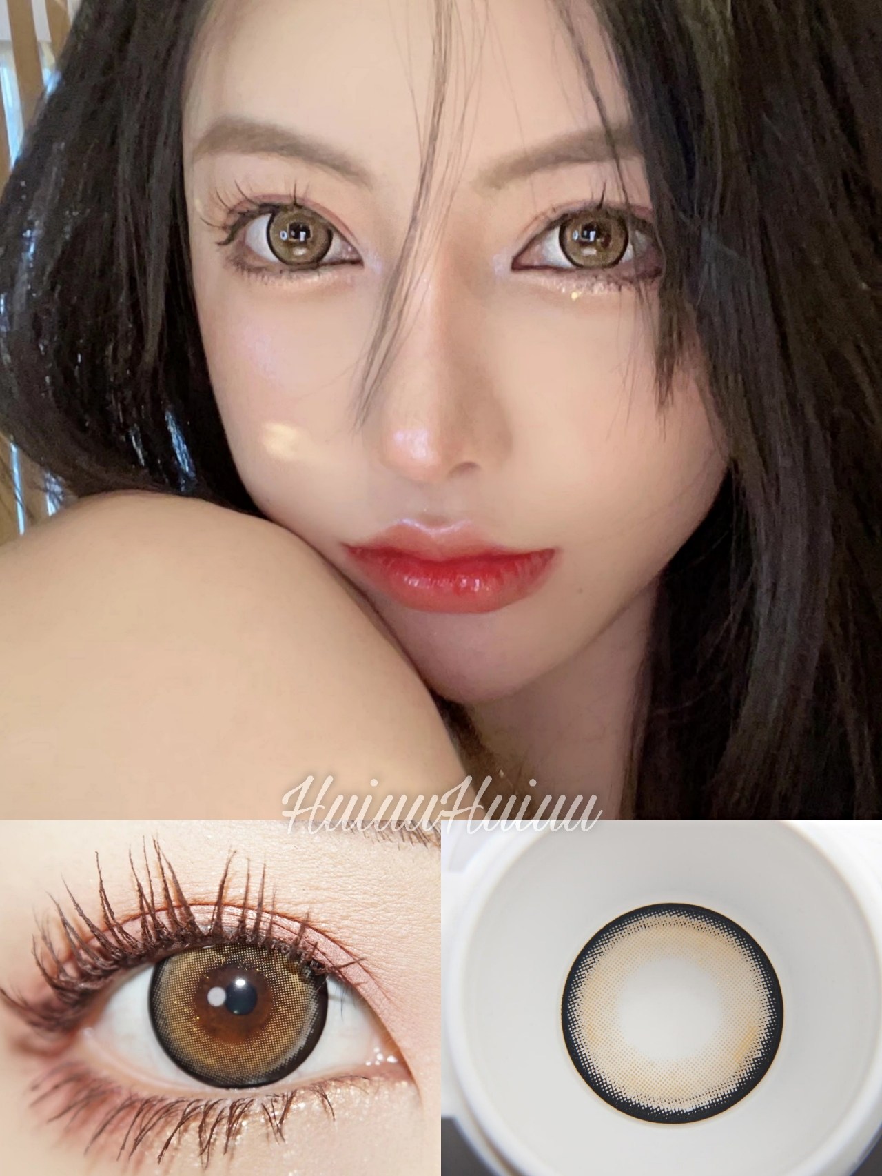 【大直径】Sheepcon-珠光摩尔糖棕14.5mm【年抛 0-1000度 含有525/575】