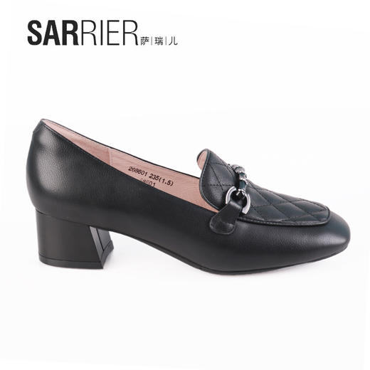 萨瑞儿新款扁头压线乐福鞋 268601 商品图4