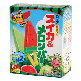 乐天西瓜哈密瓜味冰棒420ml