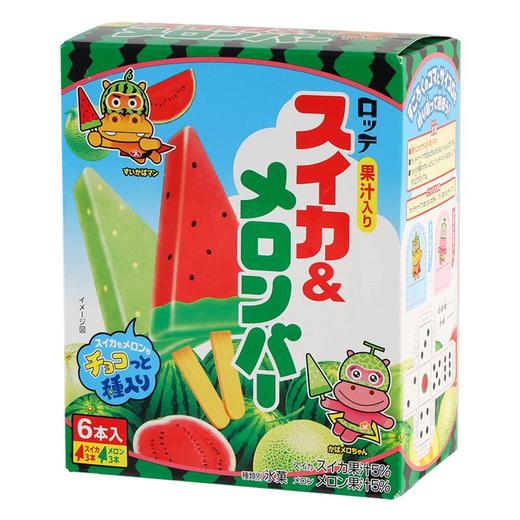 乐天西瓜哈密瓜味冰棒420ml 商品图0