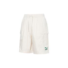 彪马女子夏印花口袋梭织速干休闲透气五分运动短裤2pu53788665