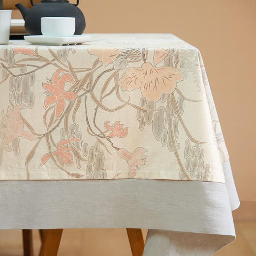 空境幽兰日式碎花纯棉餐桌布 商品图2