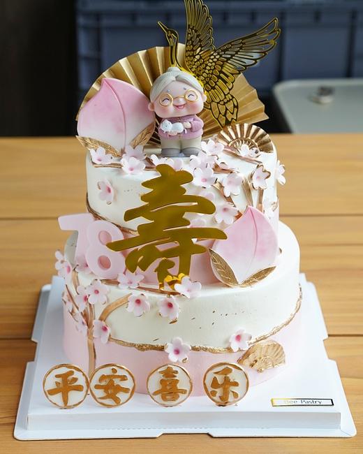 寿星奶奶H款寿桃双层 商品图0