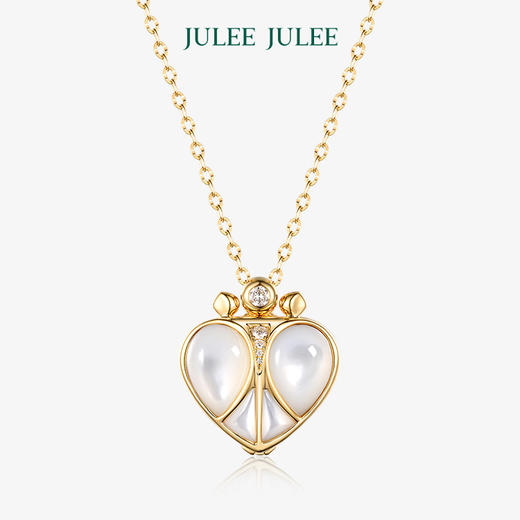 【三人】JULEE JULEE茱俪珠宝 18K黄金母贝钻石相片盒吊坠 商品图1