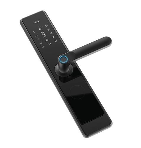 TCL-O2O K5F 下压式半自动把手款C级锁芯指纹锁 K5F 智能门锁 商品图1