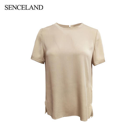 三石一澜女装2022年夏季素色小衫SG21201012 商品图4