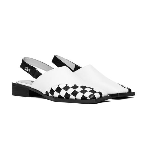 lost in echo 2022新款 褶皱尖头运动感低跟单鞋 商品图0