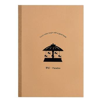 齐心 CWA580-5 梦幻系列牛皮纸无线装订本 A5 80张 商品图0