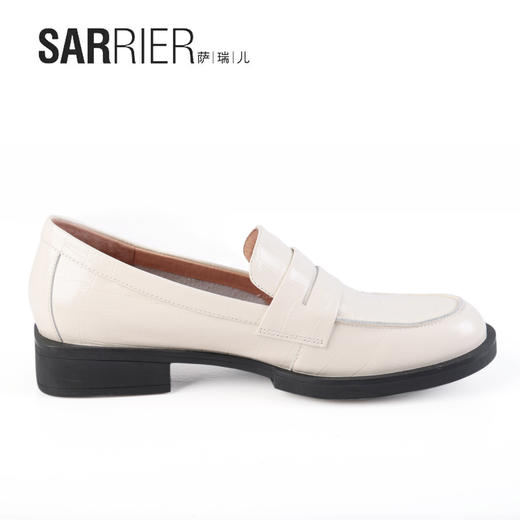 萨瑞儿新品压花牛皮英伦风单鞋 269973 商品图6