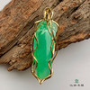 派瑞翡翠 18k金翡翠挂件 冰种 绿色 商品缩略图2