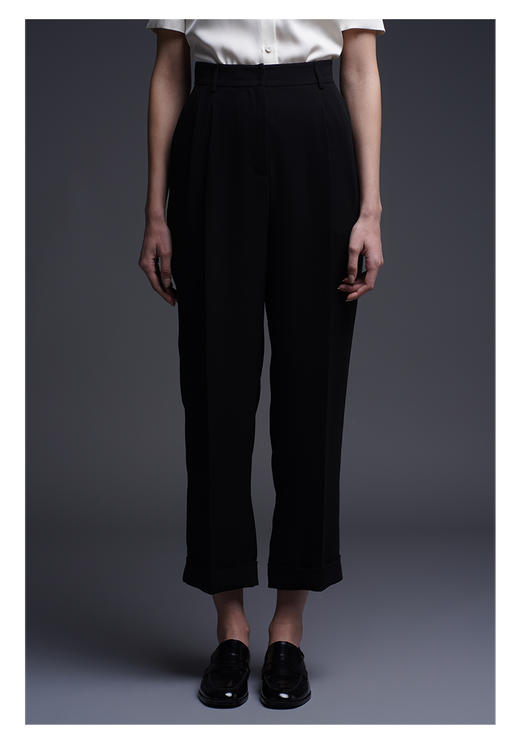 三石一澜女装2022年夏季素色长裤SG22102081 商品图2