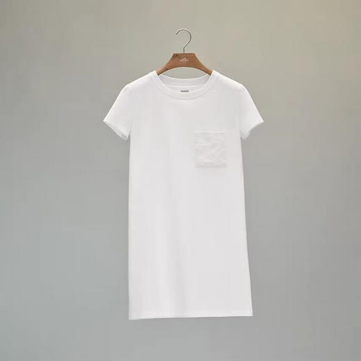 圆领套头连衣裙 白色 黑色 商品图6