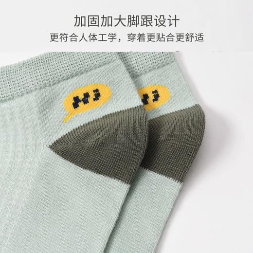 【5双装】儿童纯棉不掉根短袜春夏季薄款吸汗防臭中大童 商品图5