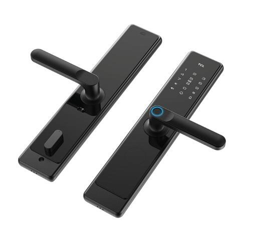 TCL-O2O K5F 下压式半自动把手款C级锁芯指纹锁 K5F 智能门锁 商品图2