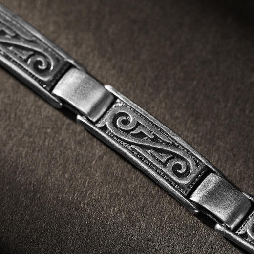 宫匠造办 十朝十美宫镯 战国·平安符链足银手链 商品图2