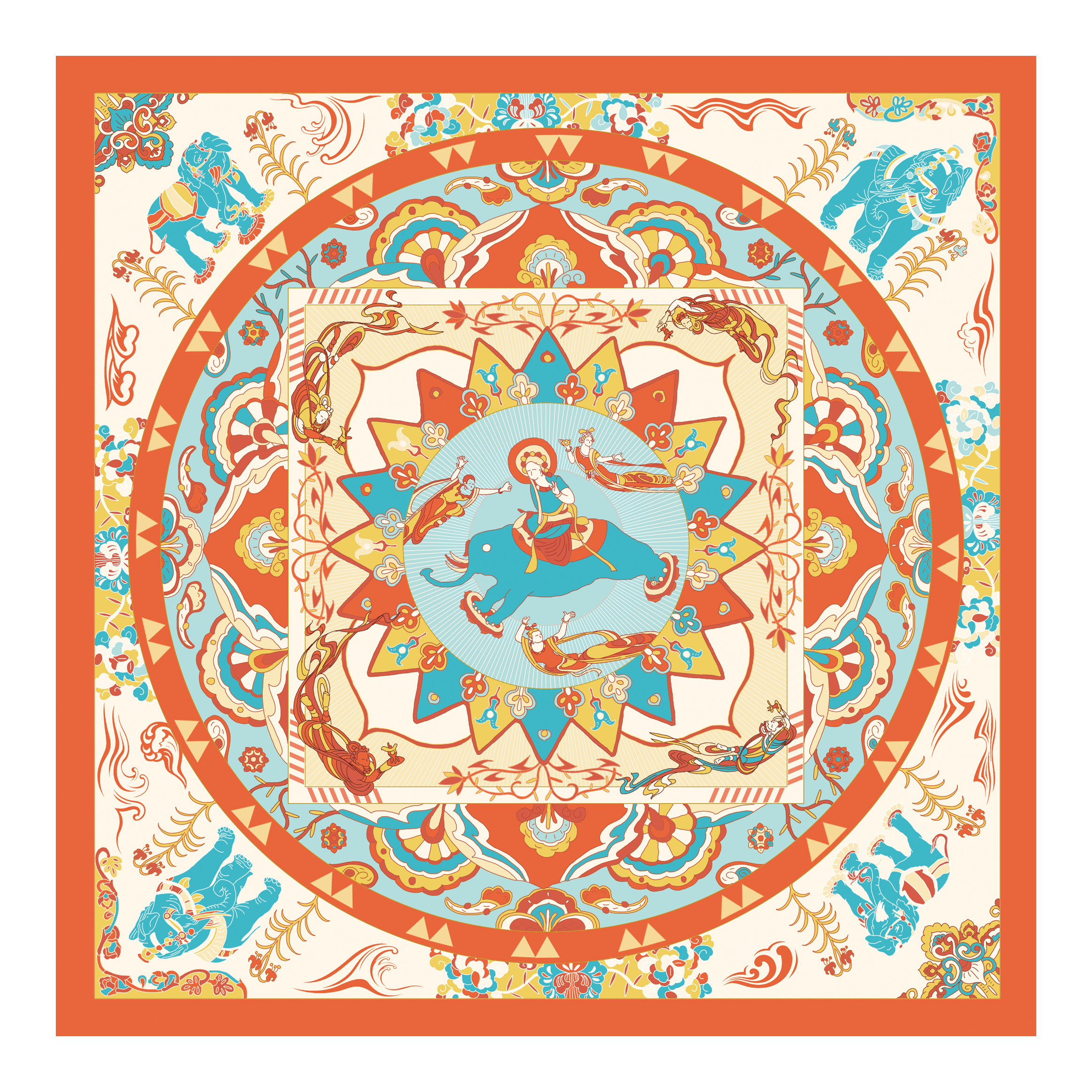 喜得宝丝韵敦煌 小方巾