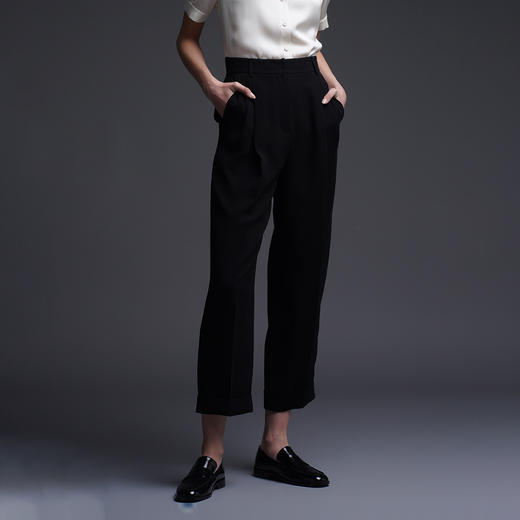 三石一澜女装2022年夏季素色长裤SG22102081 商品图0