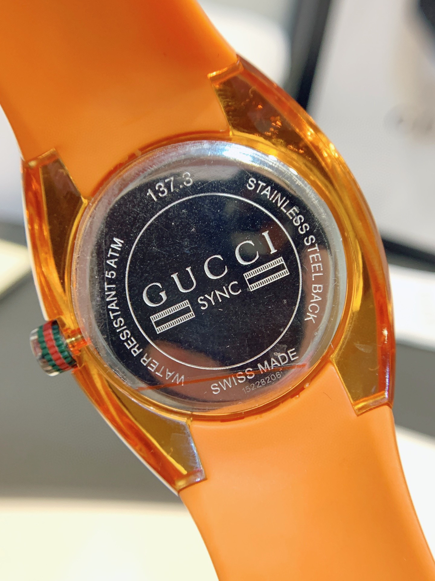 古驰gucci sync情侣款透明款石英表