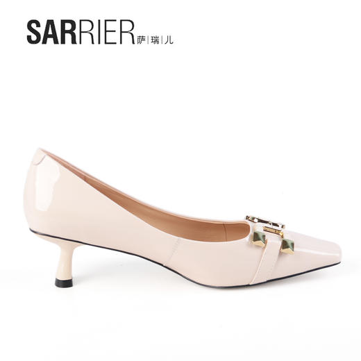 萨瑞儿新品亮面小猫跟时装鞋 213914 商品图6