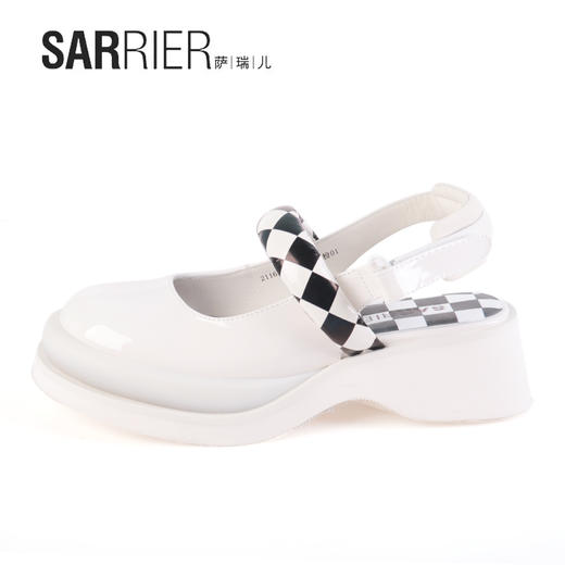 萨瑞儿新品亮面切尔西后空鞋	211603 商品图3