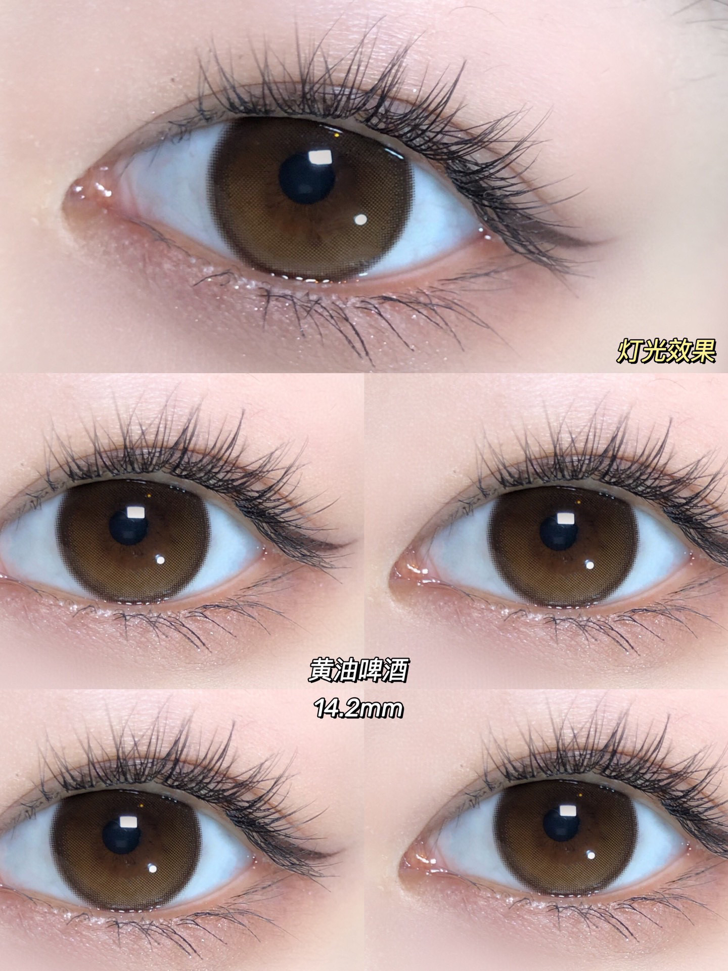 【年抛 morea |】黄油啤酒 morealenslab  | 中直径14.2，着色13.5 | 【同品牌两副更划算,选款色板在详情页】