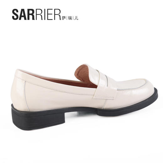 萨瑞儿新品压花牛皮英伦风单鞋 269973 商品图7
