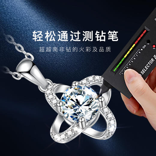 新款四叶草1克拉项链925银 商品图9