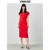 VIMAGE纬漫纪品牌女装夏季新款气质优雅高腰包臀修身礼服女V1577101 商品缩略图3
