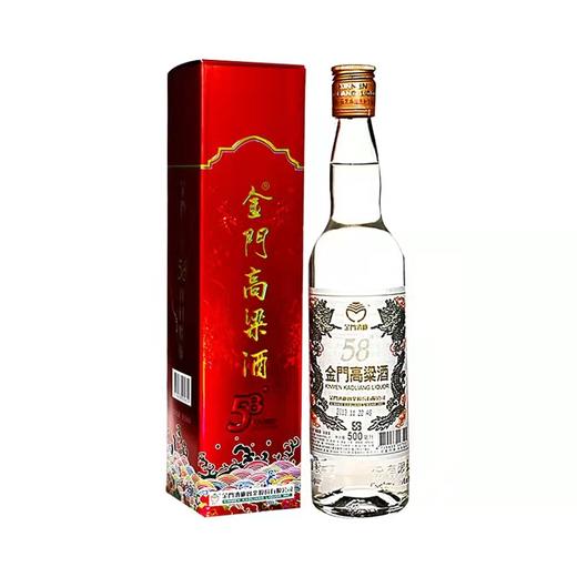 金门高粱酒白金龙(红盒)58度 500ml 商品图0