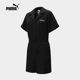 彪马女子宽松衬衫领抽绳连身衣2pu53689001