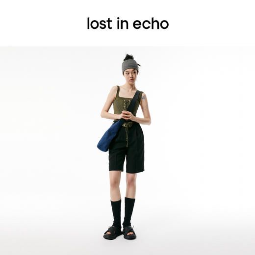 lost in echo 原创设计师品牌 交叉带厚底拖鞋户外沙发拖 商品图2