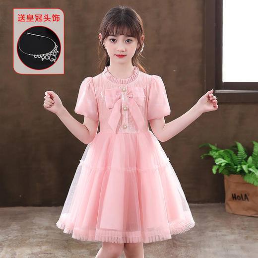 女童洋气连衣裙新款蓬蓬纱裙短袖礼服裙 DY6920 商品图8