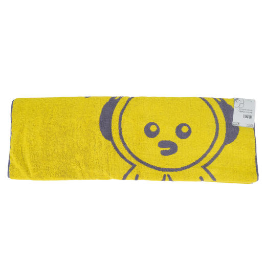 柔棉日记全棉毛圈提花长浴巾(黄灰)RR043# 商品图0