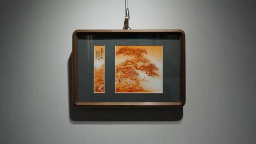 张飞：矾红《岁寒三友》瓷板画 商品图0