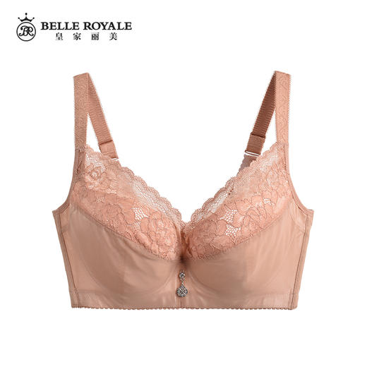 【秒杀品不退不换】皇家丽美薄款软钛圈调整型文胸大胸显小薄杯内衣MW1501-1 商品图2