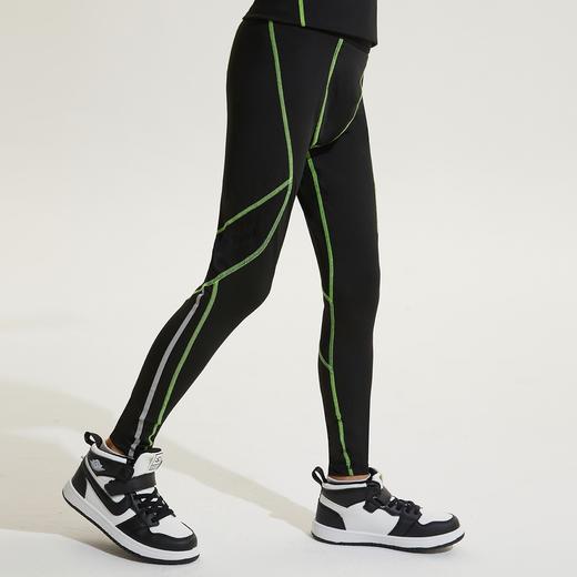 断码儿童紧身裤男童运动篮球打底跑步压缩训练裤速干排汗弹力健身长裤 商品图0