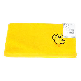 柔棉日记全棉毛圈刺绣面巾(浅黄)RR038#