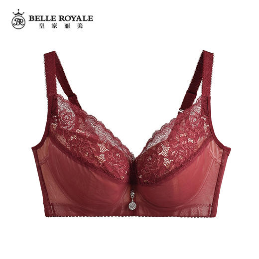 【秒杀品不退不换】皇家丽美薄款软钛圈调整型文胸大胸显小薄杯内衣MW1501-1 商品图0