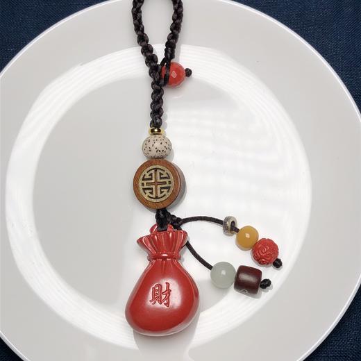 新款帝王砂钱袋黄龙玉钥匙坠/包挂/挂件005 饰品美物 商品图1