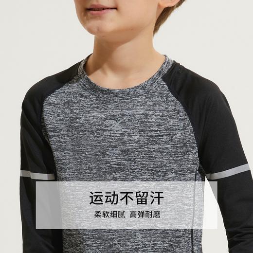 儿童紧身衣训练服速干衣男跑步打底裤春秋季篮球足球运动健身衣 商品图1
