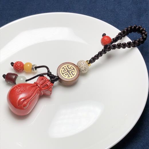 新款帝王砂钱袋黄龙玉钥匙坠/包挂/挂件005 饰品美物 商品图2