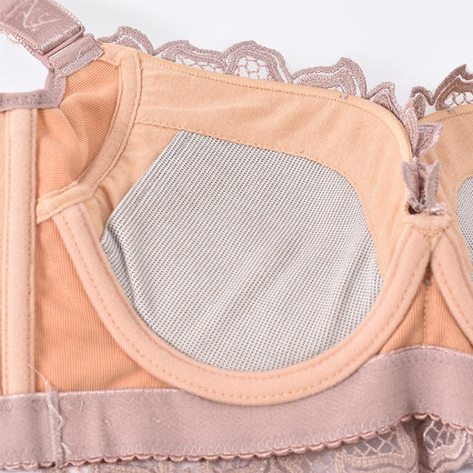 【秒杀品不退不换】皇家丽美小胸显大厚杯记忆钛圈收副乳调整型文胸WJ1832-3 商品图4