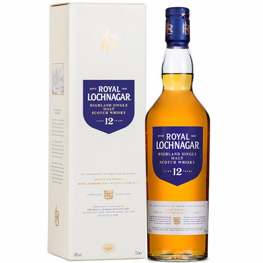 【单瓶】皇家蓝勋12年高地单一麦芽苏格兰威士忌 40%vol 700ml 商品图0
